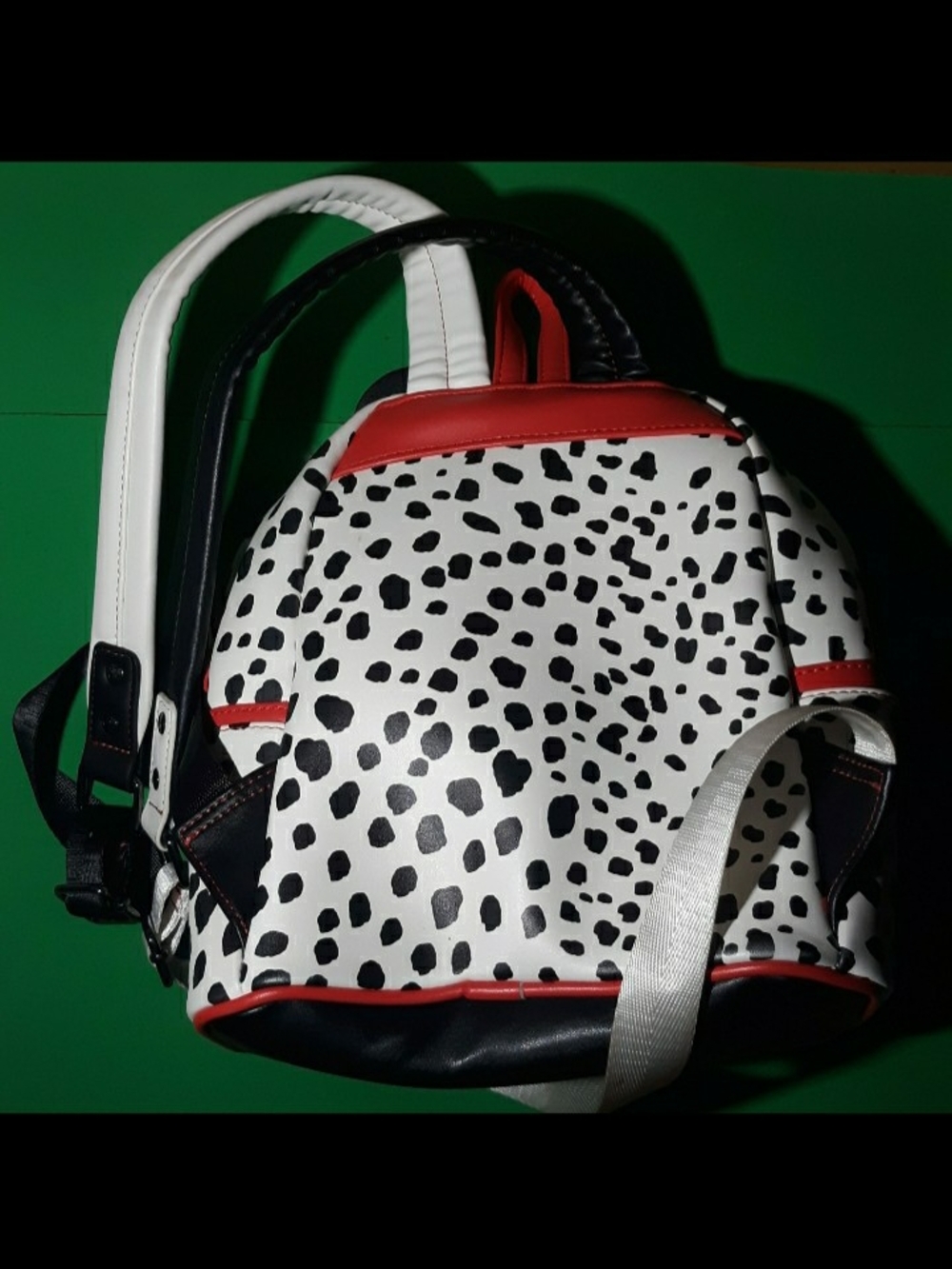 Cruella-themed Black & White Faux Fur Character Crossbody Bag - Picture 2 of 2